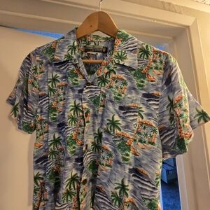 Tropical Print Men's Shirt